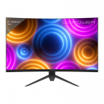 LC-Power LC-M27QC PC lamekuvar 68,6 cm (27") 2560 x 1440 pikslit Quad HD LCD Must, Punane
