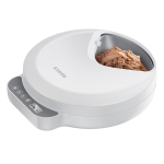 Rojeco F26 4 Meals Cat Feeder Button Version with 2 Ice Packs (white)