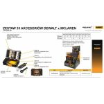DEWALT Tarvikute komplekt 33 tk. NURKLIITEGA / MACLAREN