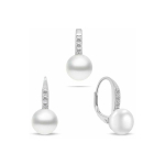 Brilio Brilio Silver Charming h&otilde;bedane ehtekomplekt, mis sisaldab p&auml;rleid SET291W (k&otilde;rvar&otilde;ngad, ripats)