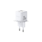 Baseus Palm 20W USB-C USB-A seina laadija - Valge