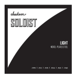 Jackson&reg; Jackson&reg; Soloist&trade; Light, elektrilise kitarri keeled, 9 - 42