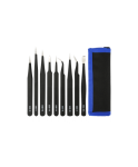Tweezer Tweezer kit 9 pieces, ESD, black (KS-ESD-9) / VK-62