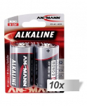 10x2 10x2 Ansmann Alkaline Mono D LR 20 red-Line