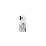 Karl Karl Lagerfeld for iPhone 13 Pro Max 6,7'' KLHCP13XGCFS silver hard case Liquid Glitter Choupette Fun