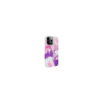 Evelatus Apple iPhone 14 Pro Premium Silicone case Customized Print Purple