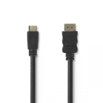 Nedis CVGP34500BK30 HDMI-kaabel 3 m HDMI t&uuml;&uuml;p A (Standard) HDMI Type C (Mini) Must