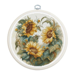 luca luca S Counted Cross Stitch Kit with Bow Included Sunflower SBC202