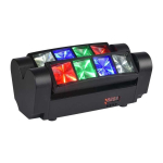 Light4me spider mkii turbo - effect led 8x3w rgbw