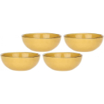 Rose&Tulipani Set of 4 pieces Concerto Ocra - Yellow, 15 cm