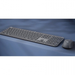 Logitech 920-012508 klaviatuur Hiir kaasa arvatud Kontor RF juhtmeta &uuml;hendus + Bluetooth QWERTY US rahvusvaheline Grafiit