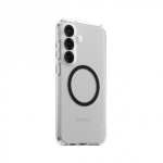 PanzerGlass CARE by &reg; Flagship Case Transparent Urban Combat w. Black Qi Compatible Samsung Galaxy S25+ mobile phone case