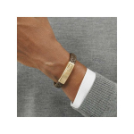 Hugo Hugo Boss Fashionable men's leather bracelet Lander 1580746M