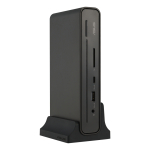 ASUS Triple Display USB-C Dock Duo DC301 Juhtmega &uuml;hendatud Must