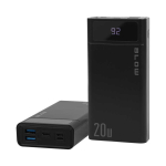 Blow I&scaron;orinė akumuliatorius 20000mAh QC+PD PB20E MUST