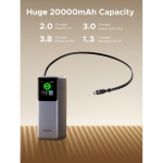 UGREEN 165W Power Bank koos tagasit&otilde;mmatava funktsiooniga
