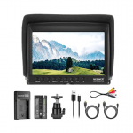 NEEWER F100 v&auml;lmonitor + USB laadija + aku komplekt