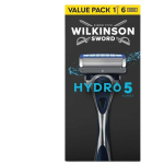 Wilkinson Wilkinson Sword &bdquo;Wilkinson Hydro 5&ldquo; pardel koos 5 teraga ja 6 kassettiga
