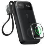 LiPo LiPo V&auml;line aku (PowerBank) 10000mAh 45W integreeritud USB-C kaabliga + traadita nutikella laadija EnerFill FT31 BASEUS