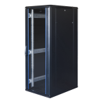 TOTEN System G, 19" cabinet, 32U, 600x1000, glass front door, perforated/ 19-G6032GP