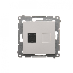 Kontakt-Simon Kontakt-Simon Simon 54 Single computer socket RJ45 category 6 with dust protection (module) black matte D61.01 / 49