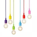 Hanging Hanging lamp Aptel ATL ZD74L Ceiling lamp with 6 rainbow arms