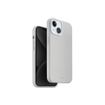 Uniq Lino Hue iPhone 15 case 6.1" Magclick Charging light grey/chalk gray
