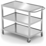 Welded, Welded, mobile, 3-shelf catering trolley up to 240 kg - Hendi 810224