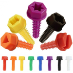 Masterkidz Colored Screws 5 Shapes STEM Creative Board 512 Pieces Mixed Colors