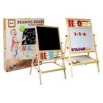 Lean Lean Cars wooden chalkboard. Abacus. Clock, numbers and magnet