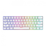 Savio WHITEOUT X2 PEACH klaviatuur M&auml;ngimine USB QWERTY UK rahvusvaheline Valge
