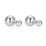 Beneto Timeless double earrings in silver AGUP2625