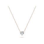 Brilio Brilio Silver Sparkling Gold Plated Heart Necklace NCL53R
