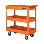 3-piece 3-piece steel tool trolley with wheels Truper&reg;
