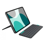 Logitech Flip Folio QWERTZ Saksa keel Bluetooth Grafiit