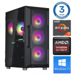 INTOP Ryzen 7 5700X 16GB 1TB SSD M.2 NVME+2TB RX6600 8GB WIN11