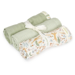 Little Little Dutch musliinist m&auml;hkmete komplekt 3 tk `Safari Wonders&acute; 70 x 70 cm