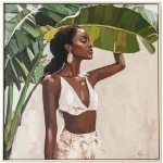 Home4You Raamitud Pilt "FAMOUS", 82,5&times;82,5 cm, "Rihanna"