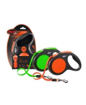 Flexi Flexi New Neon S leash for dogs up to 15 kg ribbon 5 m green color