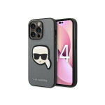 Case Case Karl Lagerfeld KLHCP14LSAPKHG iPhone 14 Pro 6.1" Silver/Silver hardcase Saffiano Karl head patch