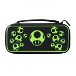 PDP 500-224-1UP kaasaskantava m&auml;ngukonsooli &uuml;mbris Hardshell &uuml;mbris Nintendo Must, Roheline