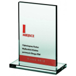 Tryumf "Engraved glass trophy + paint filler Engraved glass trophy + paint filler "