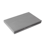 Eurofirany NOVA cotton satin sheet without rubber, 180X210 cm, color: steel