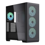 Aerocool APNX C1 Midi-Tower ATX-Geh&auml;use, Tempered Glass - black