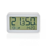 Nedis ZBSC30WT digitaalne ilmajaam Valge LCD Patarei