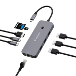 Verbatim CMH-09 USB t&uuml;&uuml;p-C 10000 Mbit/s H&otilde;be