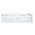 CHERRY AK-C8100F-U1-W/NOR klaviatuur Meditsiiniline USB QWERTY Norra Valge