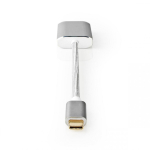 Nedis CCTB64580AL02 videokaabliadapter 0,2 m USB t&uuml;&uuml;p-C Mini DisplayPort H&otilde;be