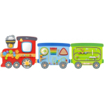 Viga Viga Toys Wooden educational sensory and manipulative board EDU Train