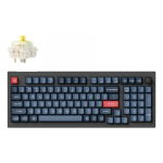 Keychron V5 Max klaviatuur Universaalne RF juhtmeta &uuml;hendus + Bluetooth Must, Hall